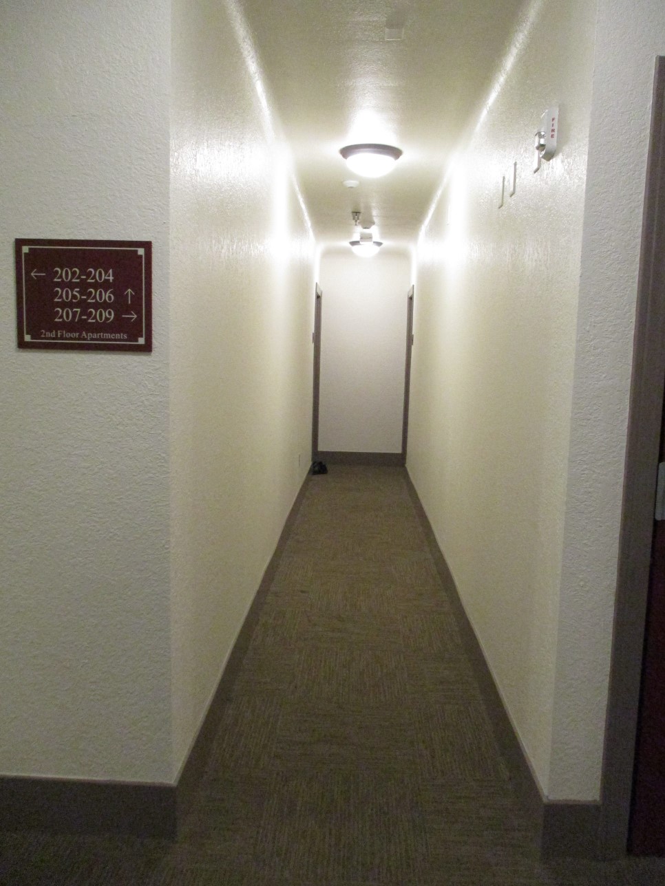 After Madison Park Apartments hallway